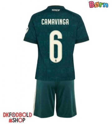 Real Madrid Eduardo Camavinga #6 Udebanesæt Børn 2026-27 Kort ærmer (+ korte bukser)